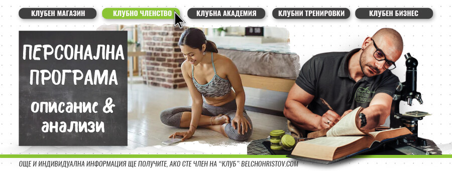 Индивидуална фитнес програма (за приложение в домашни условия и др.)