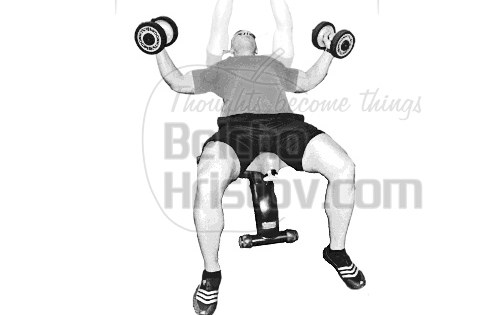 Флайс с дъмбели от полулег