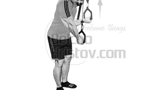 Едностранно трицепсово разгъване