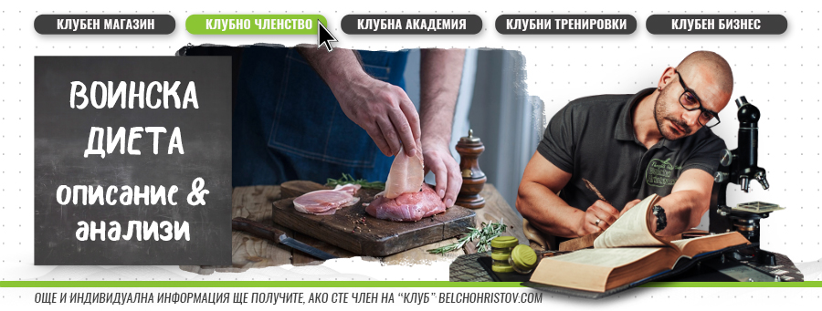 Воинска диета (Worrior diet) – описание, ползи и приложение